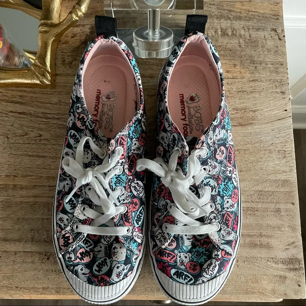 Sketchers BOB for dogs memory foam canvas sneakers - Picture 7 of 13